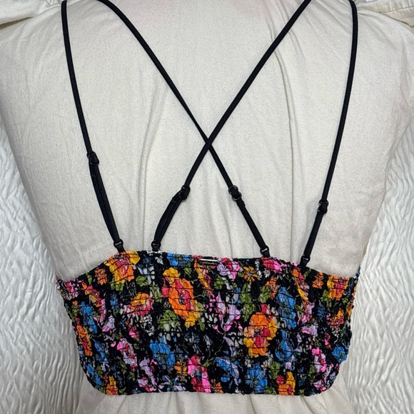 NWT PINK-Victoria Secret Floral Multicolor Women's Bralette- Size Large - Picture 2 of 8